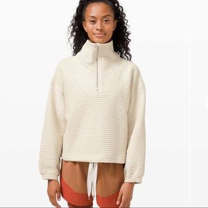 Lululemon 1/2 zip textured pull over